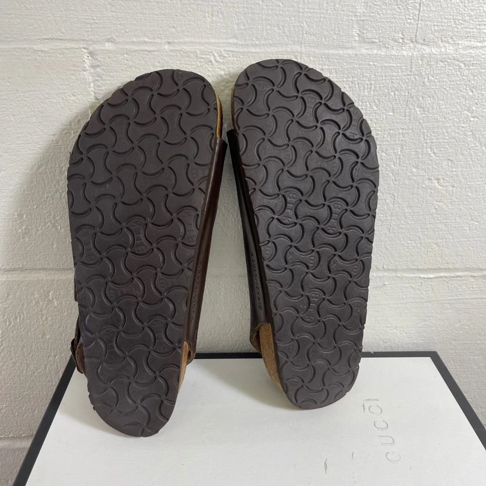 Birkenstock Milano Brown Leather Slingback Sandals Men's Size 42 EU/9 US